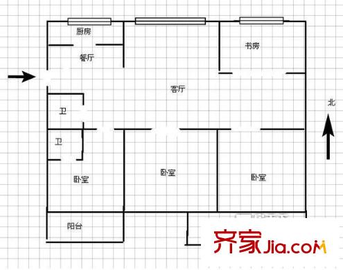 北江公寓 戶型圖