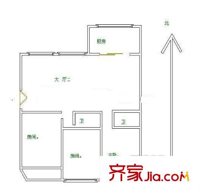 裕達樓 3室 戶型圖