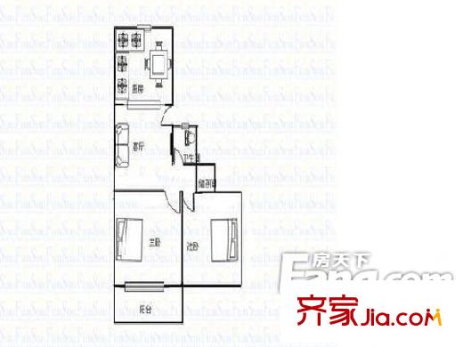 福順新村 2室戶型圖