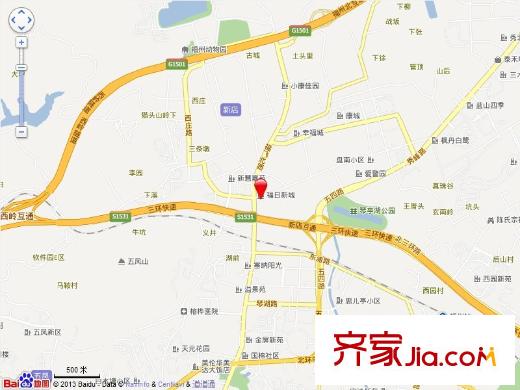 福日新城交通圖
