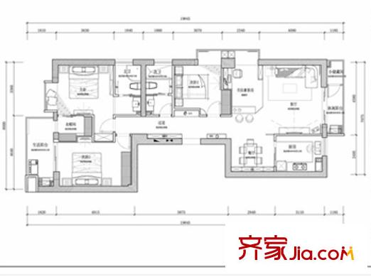 英華園 3室戶型圖