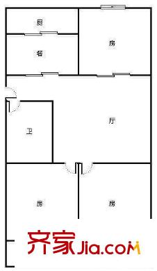 王莊四區(qū) 3室戶型圖