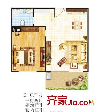 臨江新天地瓊花苑 戶型圖