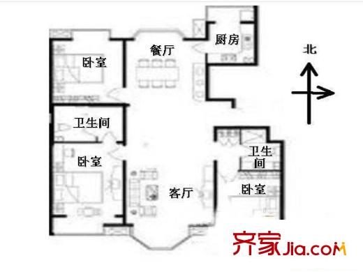 臨江新天地瓊花苑 戶型圖