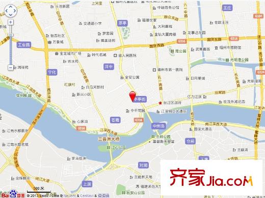 中亭街嘉同苑交通圖