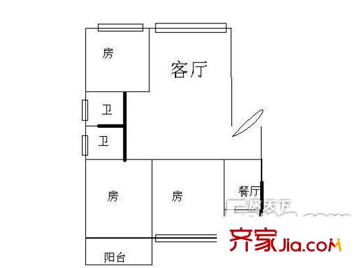 民安新村 3室戶型圖