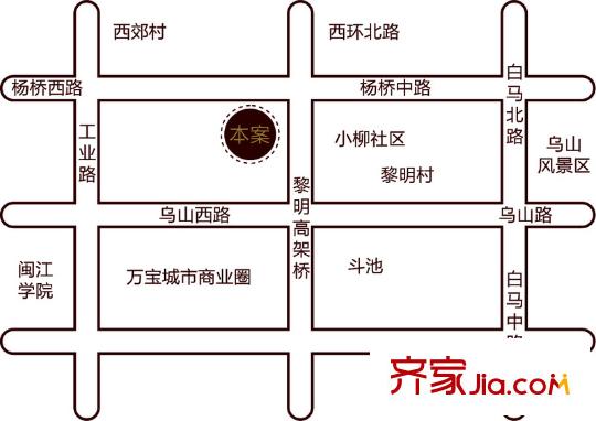 茶園山莊交通圖交通區(qū)位圖