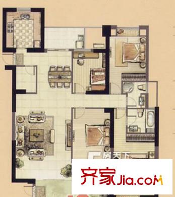 榕城廣場 3室戶型圖