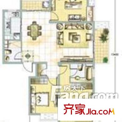 佳盛廣場 2室 戶型圖