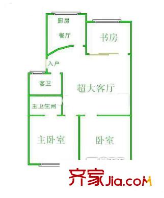 銀華花園 3室戶型圖