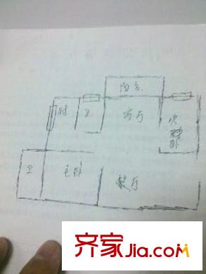西園佳園 2室 戶型圖