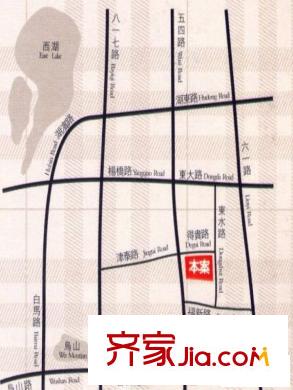 陽光白金瀚宮交通圖區(qū)位