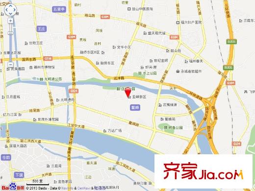 亞峰小區(qū)交通圖