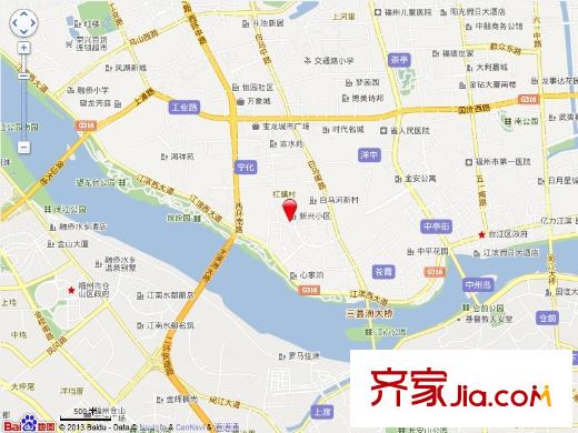 新興小區(qū)交通圖