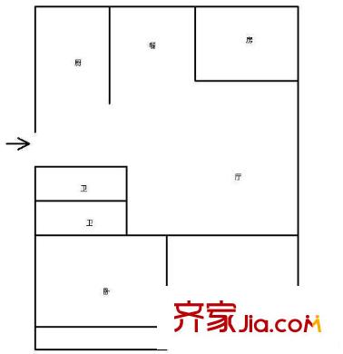 南臺商貿(mào)中心戶型圖南臺商貿(mào)34號樓7層中心戶型圖 3室2廳2衛(wèi)1廚