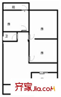 新嘉小區(qū) 3室戶型圖