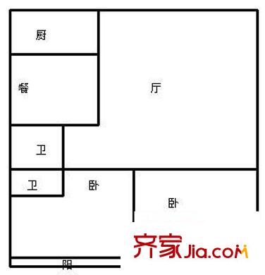 西洋新村 2室 戶型圖