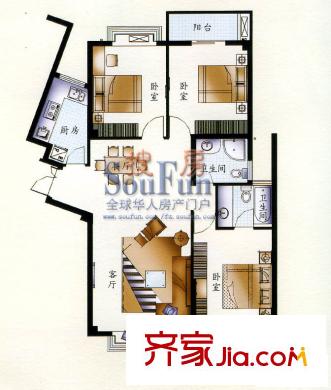 中聯(lián)水岸名居 戶型圖