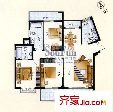 中聯(lián)水岸名居 戶型圖