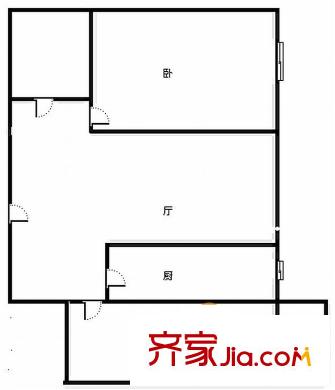 臨江新天地福江苑 2室戶型圖