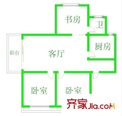 桂園怡景 3室 戶型圖