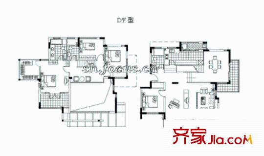 上街商貿(mào)城 4室 戶型圖