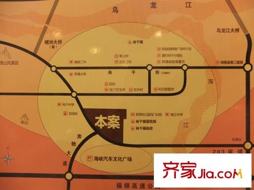 江浩尚景園交通圖區(qū)位圖
