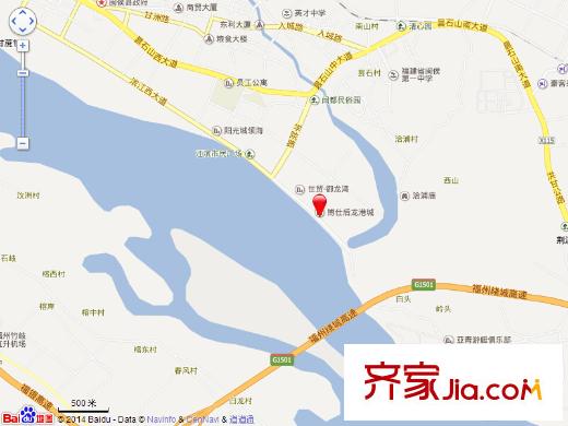 博仕后龍港城交通圖