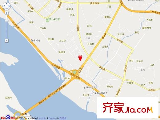 福灣新城秋月苑交通圖