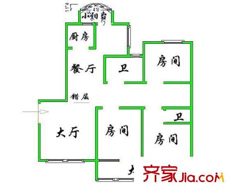 中城名仕匯 3室 戶型圖