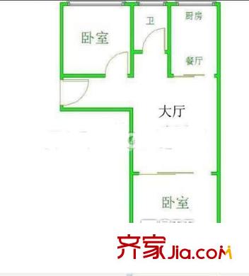 楊南新城 2室戶型圖
