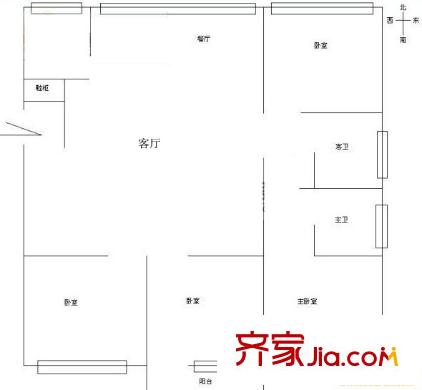 聯(lián)湖花園  4室 戶型圖