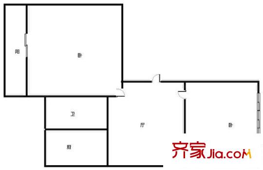 金山桔園二期景園戶型圖金山桔園二期景園 2室 戶型圖 2室1廳1衛(wèi)1廚