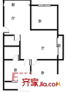達明新村 3室戶型圖