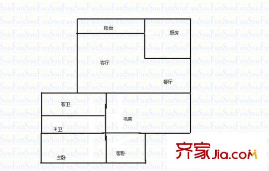 金山碧水二期摘仙苑戶型圖金山碧水二期摘仙苑 3室 戶型圖 3室2廳2衛(wèi)2廚