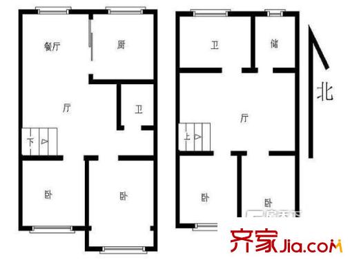 洪山坡小區(qū)戶型圖4室戶型圖 4室3廳2衛(wèi)1廚