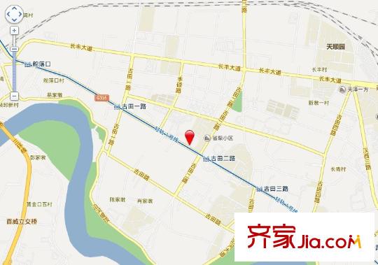 飛帆小區(qū)交通圖 