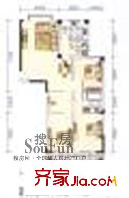 御景名苑戶型圖4室2廳2衛(wèi)