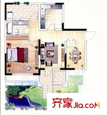 銀河小區(qū)戶型圖1室2廳 戶型圖 1室2廳1衛(wèi)1廚