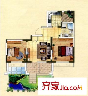 銀河小區(qū)戶型圖2室2廳 戶型圖 2室2廳1衛(wèi)1廚