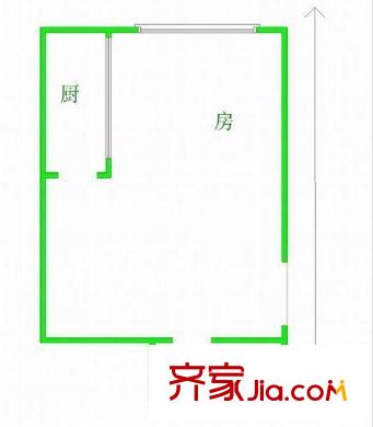 君安大廈 1室 戶型圖