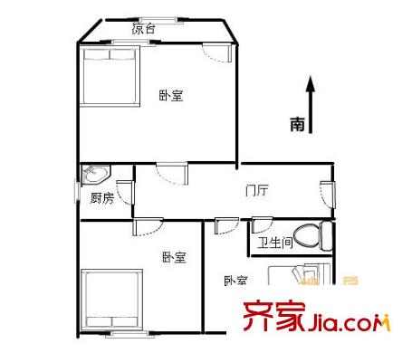 青少年宮工會宿舍 戶型圖