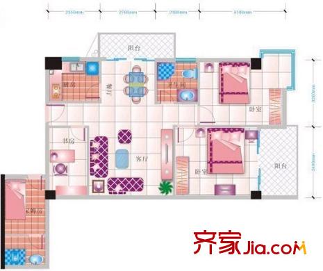 漢宮銀座 戶(hù)型圖