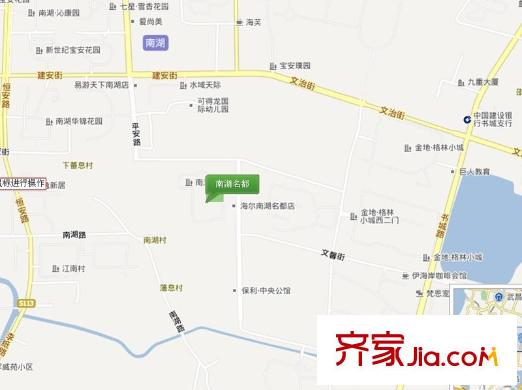 南湖名都交通圖