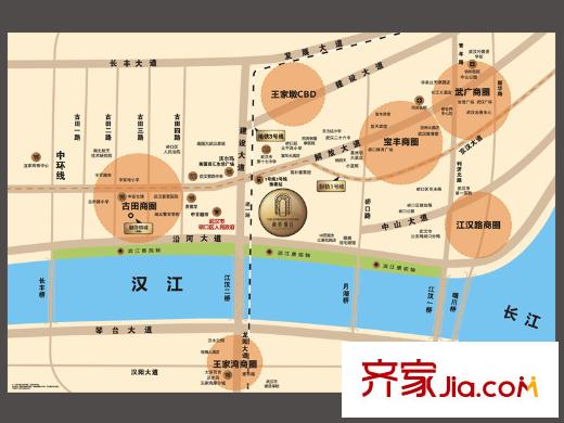 融僑錦江交通圖交通示意圖