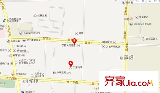 萬豪明珠交通圖太原  