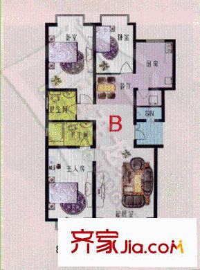 文贏公寓 4室 戶型圖