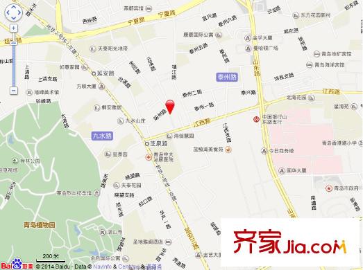 揚州路小區(qū)交通圖