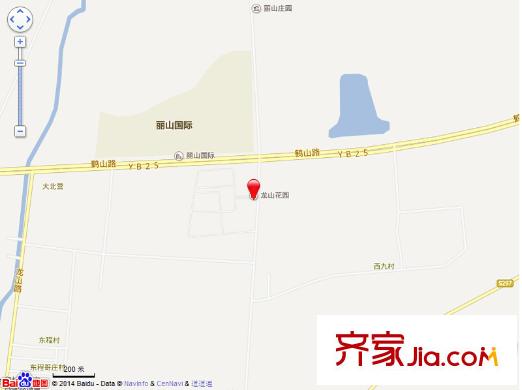 龍山花園交通圖
