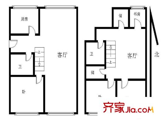康儲山莊4室 戶型圖